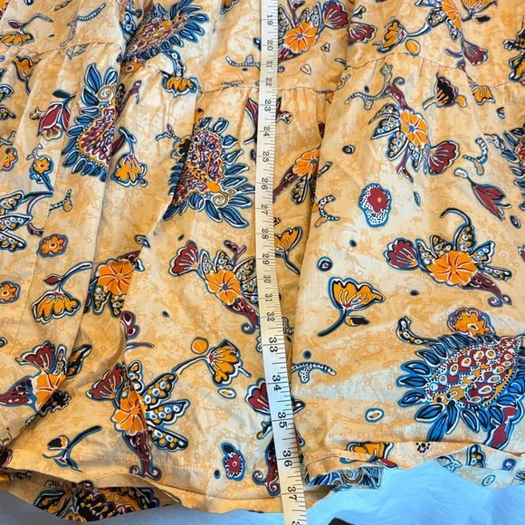 Elie Tahari Yellow Floral Maxi Skirt - Picture 7 of 7